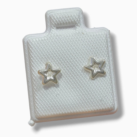 BROQUEL ESTRELLA ZIRCONIA - PLATA .925