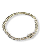 PULSO BARBADO TEMPO  DIAMANTADO - 16 cm X 4 mm - ORO 10K