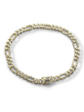PULSO FIGARO DIAMANTADO - 16 cm X 4 mm - ORO 10K