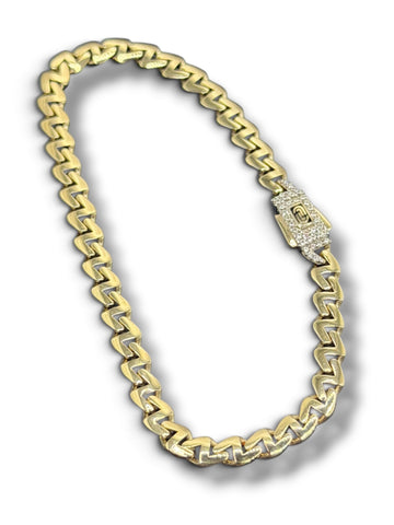 PULSO  GUCHI SOLSTICE - 16 cm X 4 mm - ORO 10K