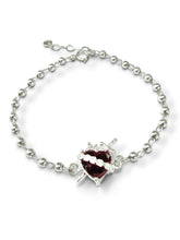 PULSERA SAGRADO CORAZON DE JESUS PLATA .925