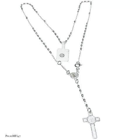 ROSARIO BOLA LISA 2MM - SAN BENITO - PLATA .925