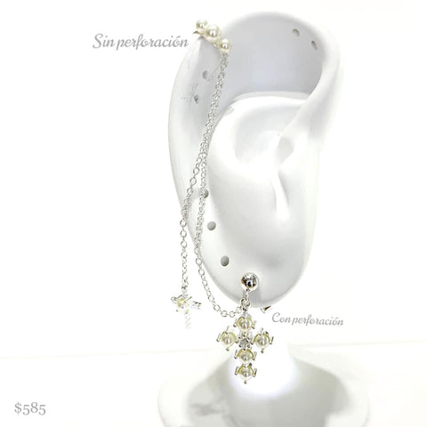 LAMBADA CADENAS CON CRUZ PERLA