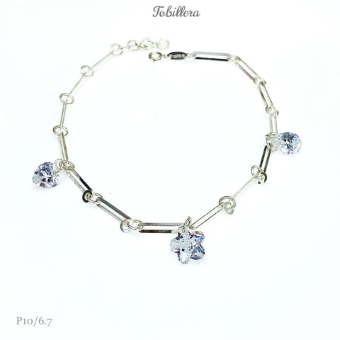 TOBILLERA CRISTALES VARIAS FORMAS