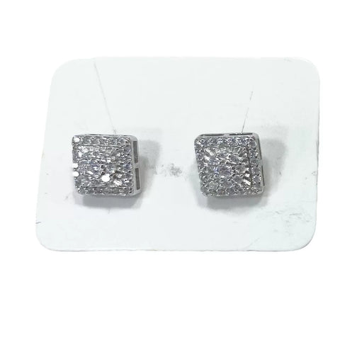 ARETE CUADRO MULTI ZIRCONIA - PLATA .925