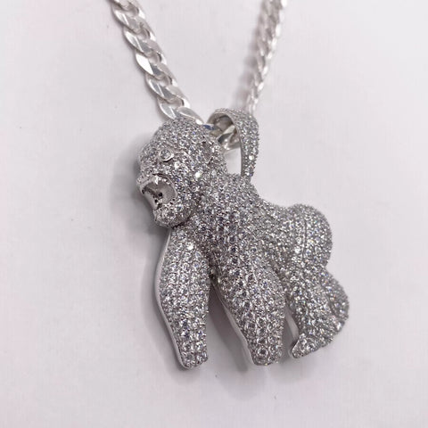 DIJE GORILA - PLATA .925