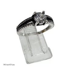 ANILLO DOBLE CON PIEDRA CENTRAL - PLATA .925