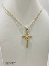 CADENA CON CRISTO TROQUELADO MOD. 2 - ORO 10K