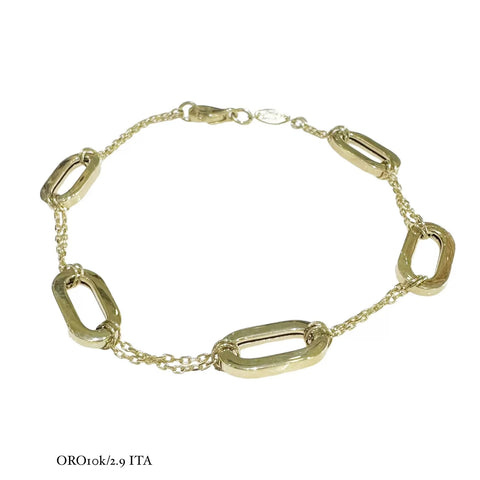 PULSERA ESLABÓN LARGO - ORO 10K