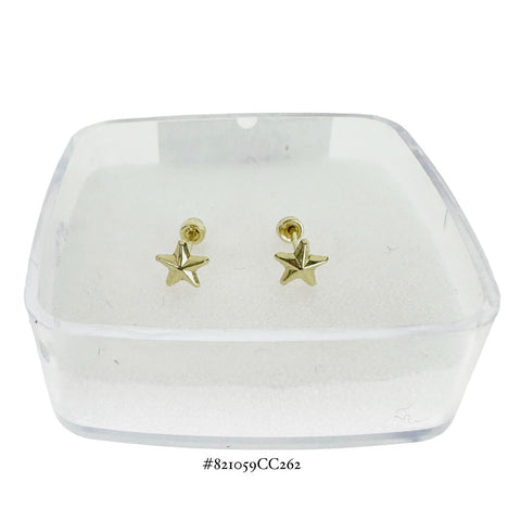 BROQUEL ESTRELLA 3D - ORO 10K