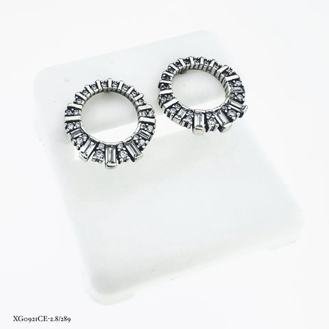 ARETE CÍRCULO BAGUETTES ZIRCONIA