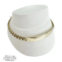 ESCLAVA BARBADA H. MANO 5MM - ORO 10K