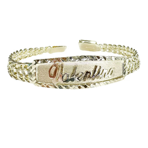 LETRAS RESALTADAS DE ORO - EN ESCLAVA DE ORO