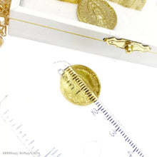 JUEGO DE ARRAS CHAPA DE ORO MEDIANAS - VIRGEN GPE