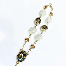 MISTERIO PERLA BORREGO CON CHISPA GR. Y CRISTO EN HOJA CRISTAL