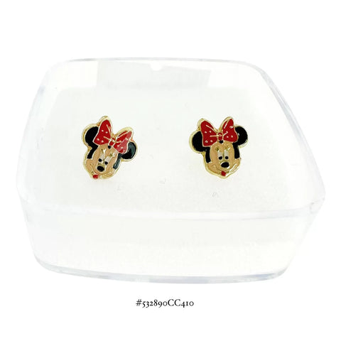 BROQUEL MINNIE Y MICKEY ESMALTADO - ESTILO 2