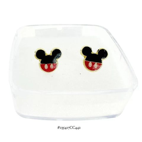 BROQUEL MINNIE Y MICKEY SILUETA ESMALTADO - ESTILO 1