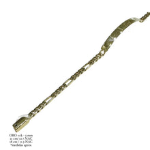 ESCLAVA FIGARO CART H. MANO - 5 MM - ORO 10K