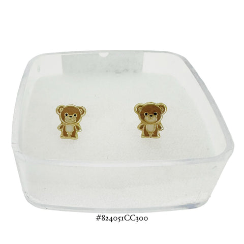 BROQUEL OSO ESMALTADO - ORO 10K