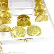 JUEGO DE ARRAS CHAPA DE ORO GRANDES - VIRGEN GPE.