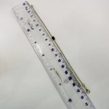 PULSERA TIPO TENNIS CON ZIRCONIA OVAL CENTRAL VERDE - ORO 10K