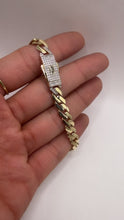 PULSO BARBADO EDGE - Broche piedra - 21 cm x 6.5 mm - ORO 10K