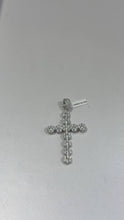 DIJE CRUZ BOLEADA CON ZIRCONIA - PLATA .925