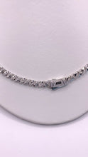 CADENA MÓNACO CH - BARBADA CON ZIRCONIA ITALY - 55 cm x 4.5mm - PLATA .925
