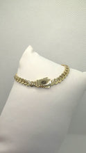 PULSO BARBADO EDGE - Broche Liso - 16 cm x 5 mm - ORO 10K