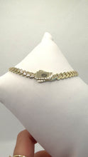 PULSO BARBADO EDGE - Broche Liso - 18 cm x 5 mm - ORO 10K