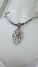 DIJE MANO DE FATIMA CON CIRCONIA ITA - PLATA .925