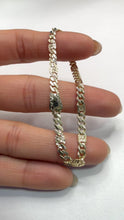 PULSO ARCADE  DIAMANTADO - 16 cm X 4 mm - ORO 10K