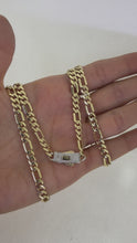 CADENA FIGARO CART 3x1 - 60 cm x 5 mm - ORO 10K