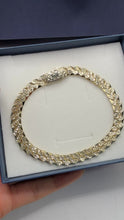 PULSO CADENCE DIAMANTADO - 21 cm X 7 mm - ORO 10K