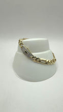 PULSO FIGARO CART 3x1 - Broche piedra - 18 cm x 6.5 mm - ORO 10K